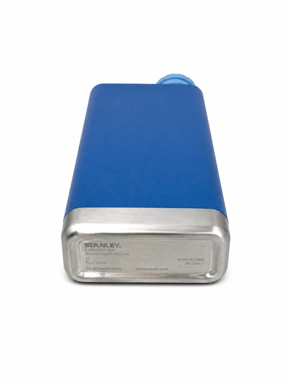 Stanley Bright Blue Stainless Hip Flask with Light Blue Cap